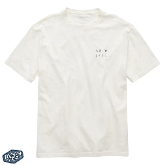 American Eagle AE Men’s White AE Logo Graphic T-Shirt/Tee | NEW/NWT!! - Picture 5 of 13